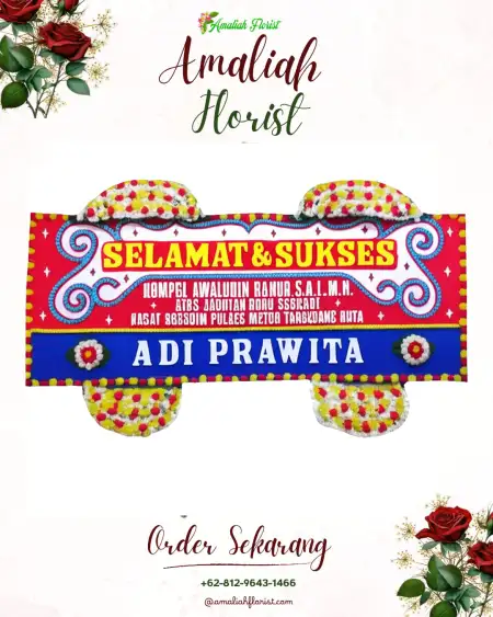 Papan Bunga Ucapan Selamat Bujung Sari Marga